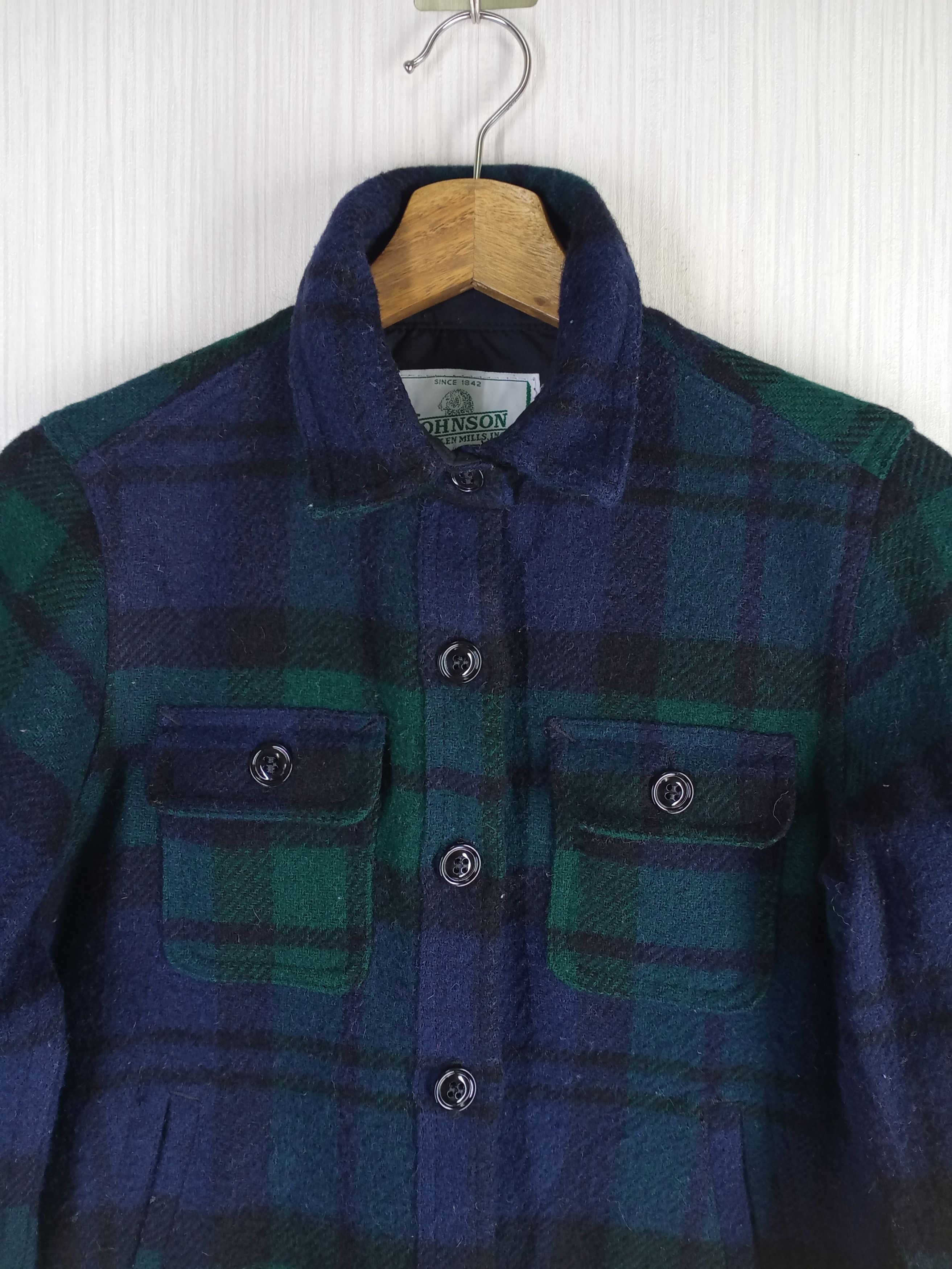 Johnson Woolen Mills Rare Vintage Johnson Woolen Mills Checkered Flannel Shirt Size US M / EU 48-50 / 2 - 3 Thumbnail