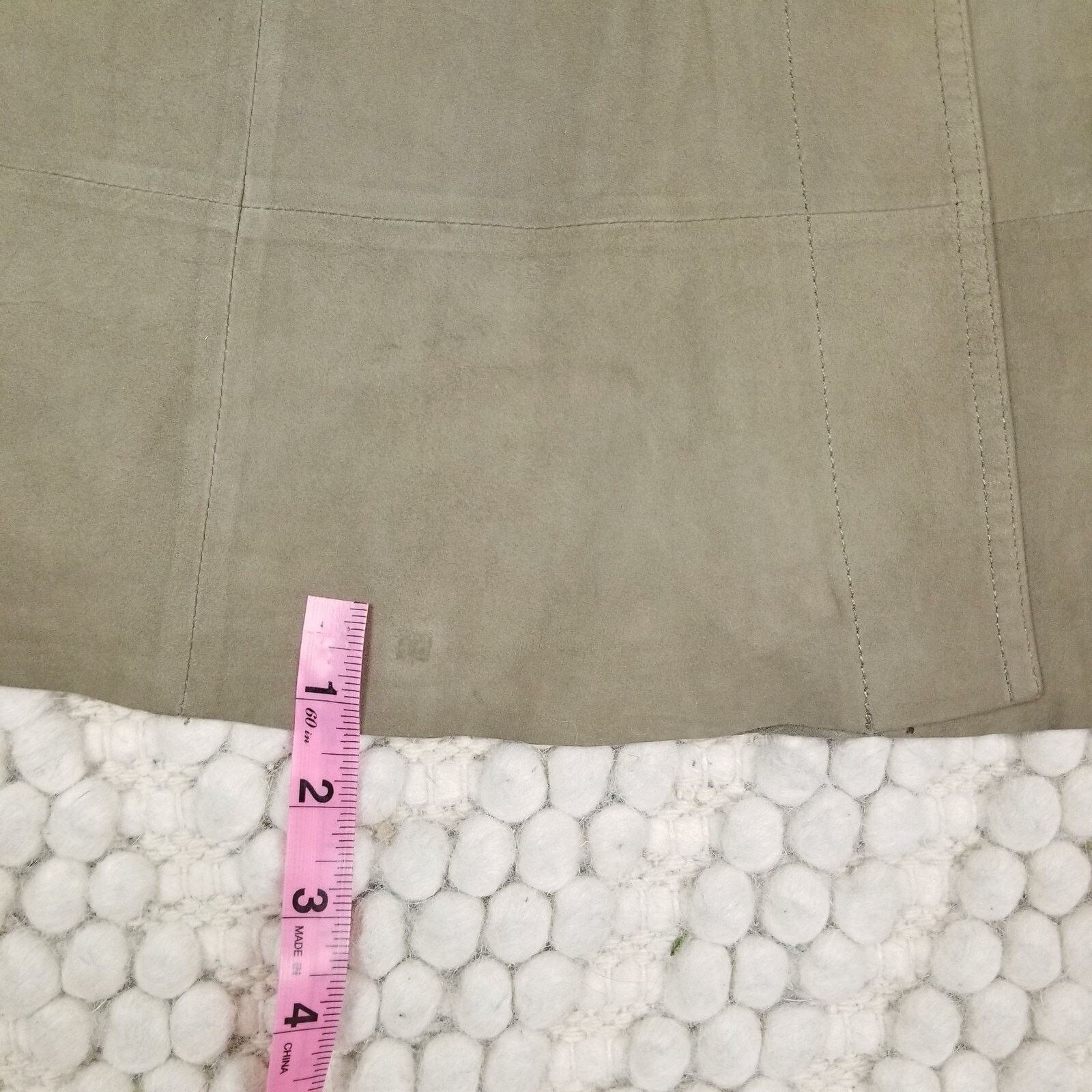 Joie Joie Mylon Goat Leather Snap Front Skirt Green Sz Small Size 27" / US 4 / IT 40 - 12 Thumbnail