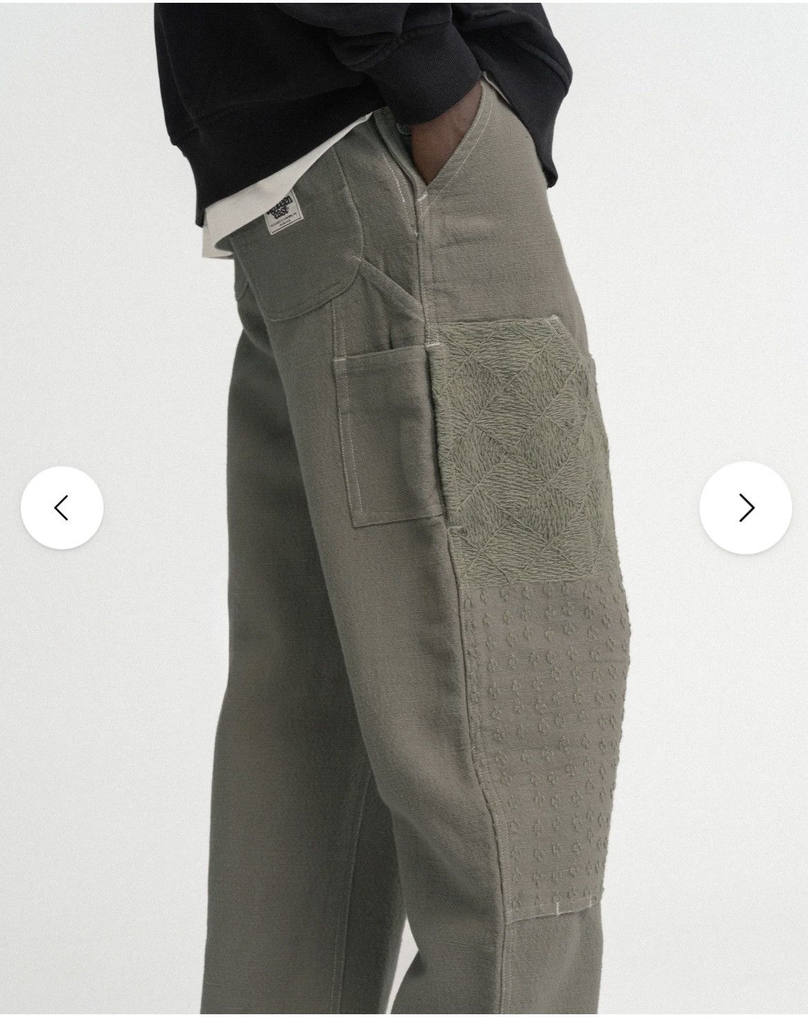 18 East 18 EAST DOUBLE KNEE WORK PANT - AGED SAGE Size US 34 / EU 50 - 2 Thumbnail