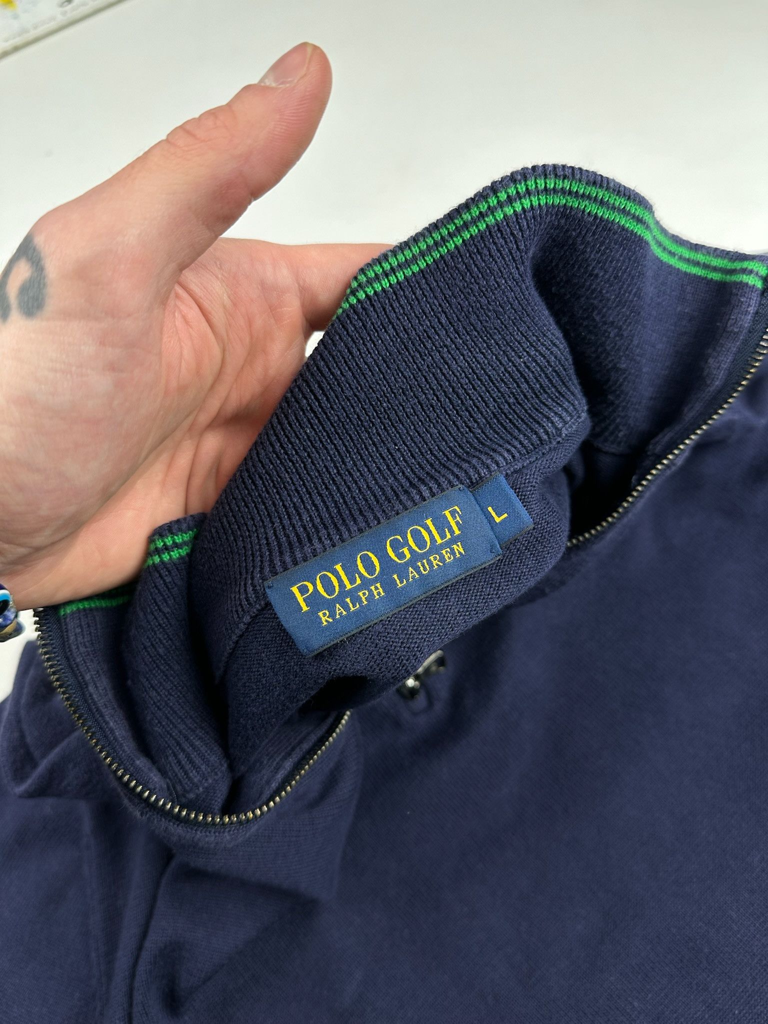 Polo Ralph Lauren Vintage Polo Ralph Lauren Golf Half Zip Sweater 1/4 zip Size US L / EU 52-54 / 3 - 3 Thumbnail