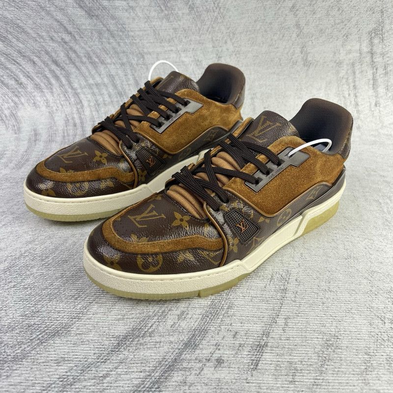 Louis Vuitton Louis Vuitton Brown Trainer Sneakers for Men 0079 Size US 8 / EU 41 - 1 Thumbnail
