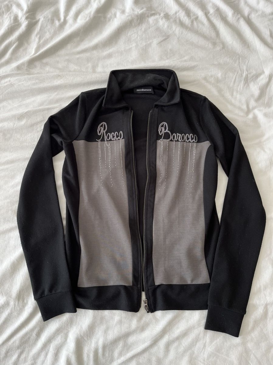Vintage RoccoBarocco y2k Zip Sweater Jacket Size US S / EU 44-46 / 1 - 1 Thumbnail
