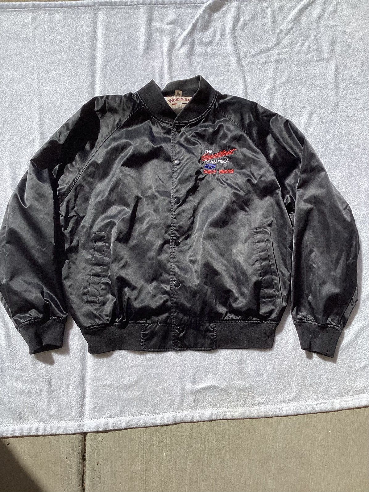 Chevrolet × Vintage Vtg 80s heartbreak of America Chevy trucks button up jacket Size US XXL / EU 58 / 5 - 1 Thumbnail