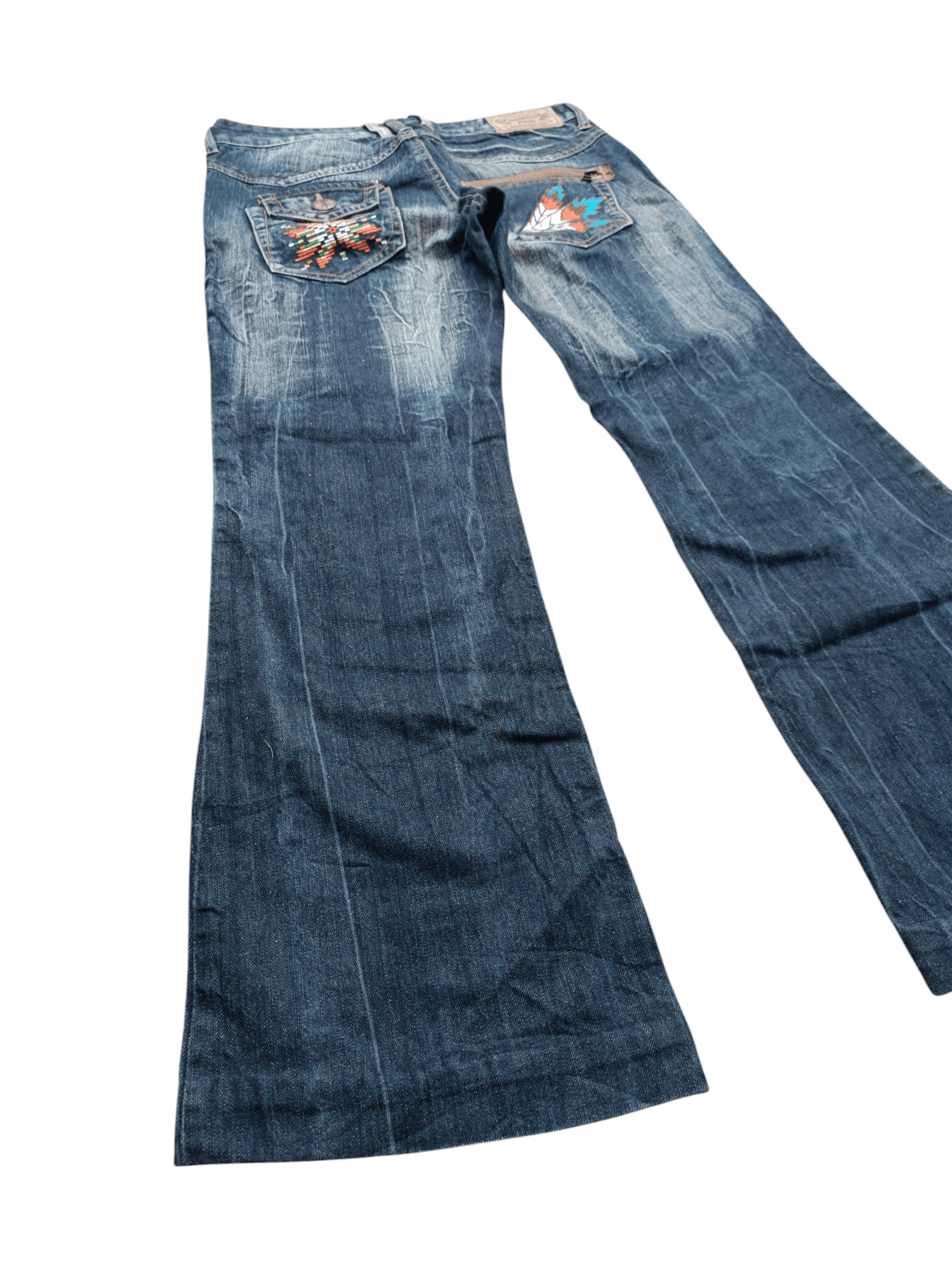 Hysteric Glamour × Japanese Brand × Tornado Mart Flare Japanese Brand Native Embroidery Low Rise Boot Cut Size US 32 / EU 48 - 5 Thumbnail