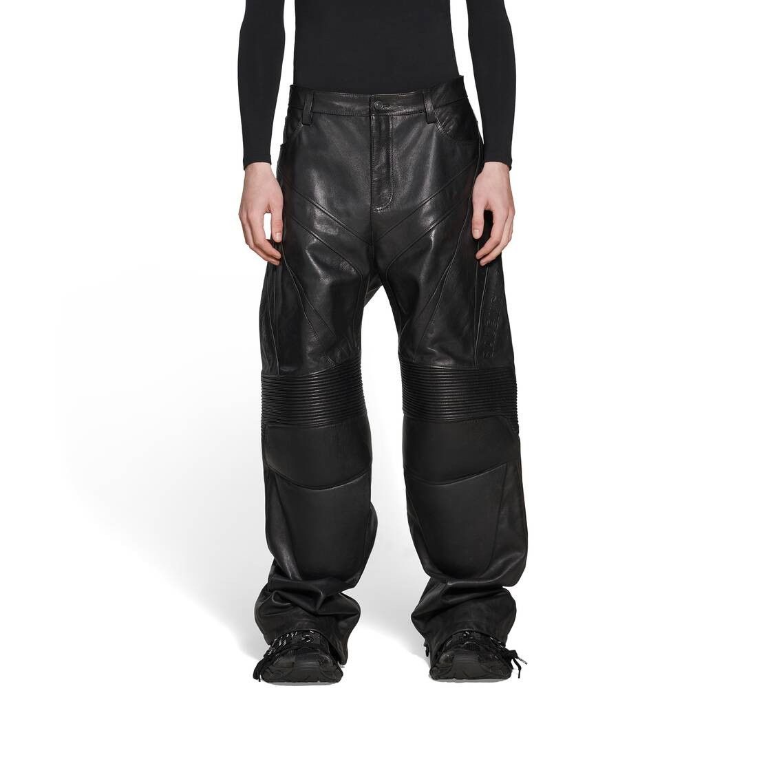 Balenciaga o1tr1nto0426 Biker Baggy Pants in Black Size US 34 / EU 50 - 5 Thumbnail
