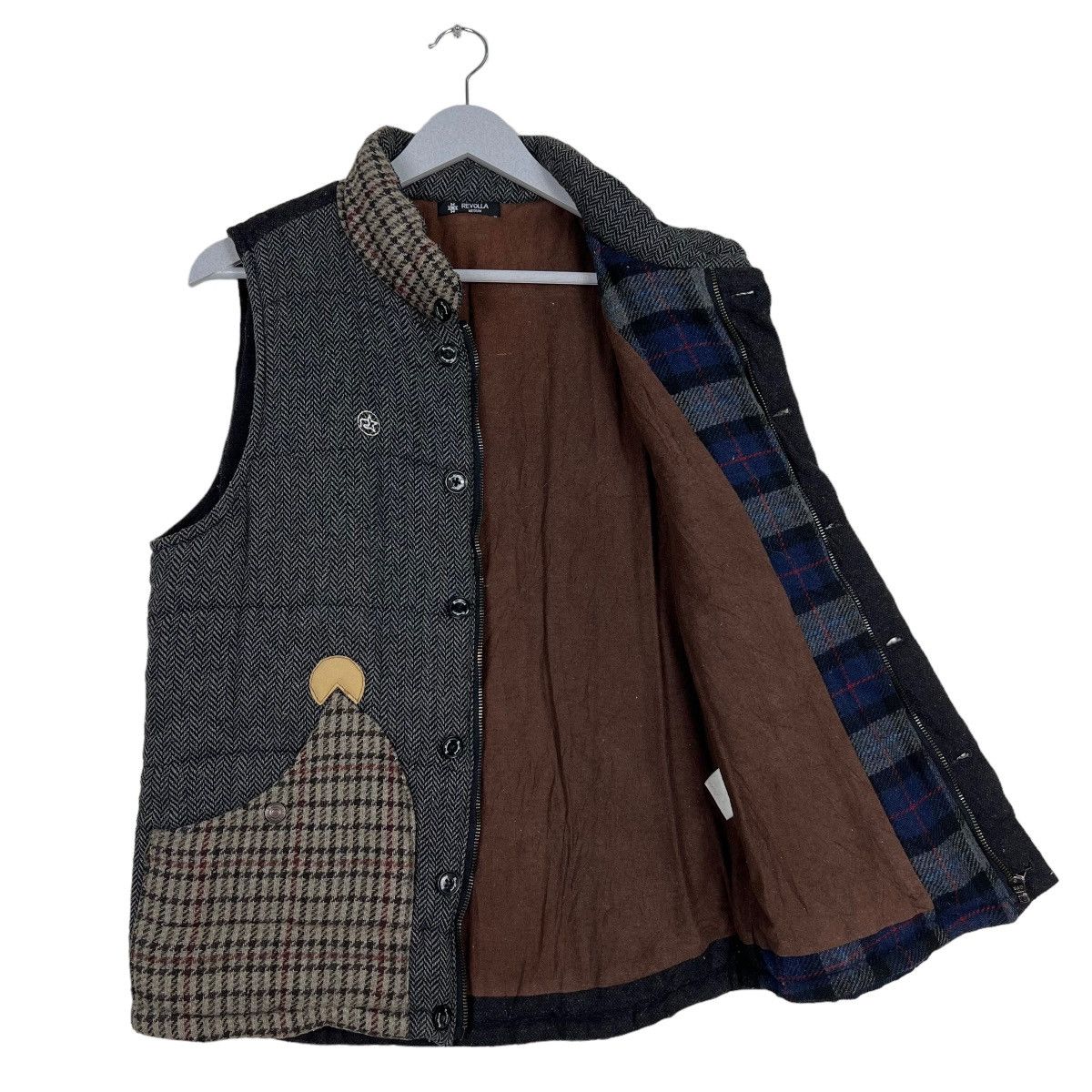 Japanese Brand 🔥 REVOLLA REMAKE PATCHWORK TANK TOP JACKET Size US M / EU 48-50 / 2 - 10 Thumbnail