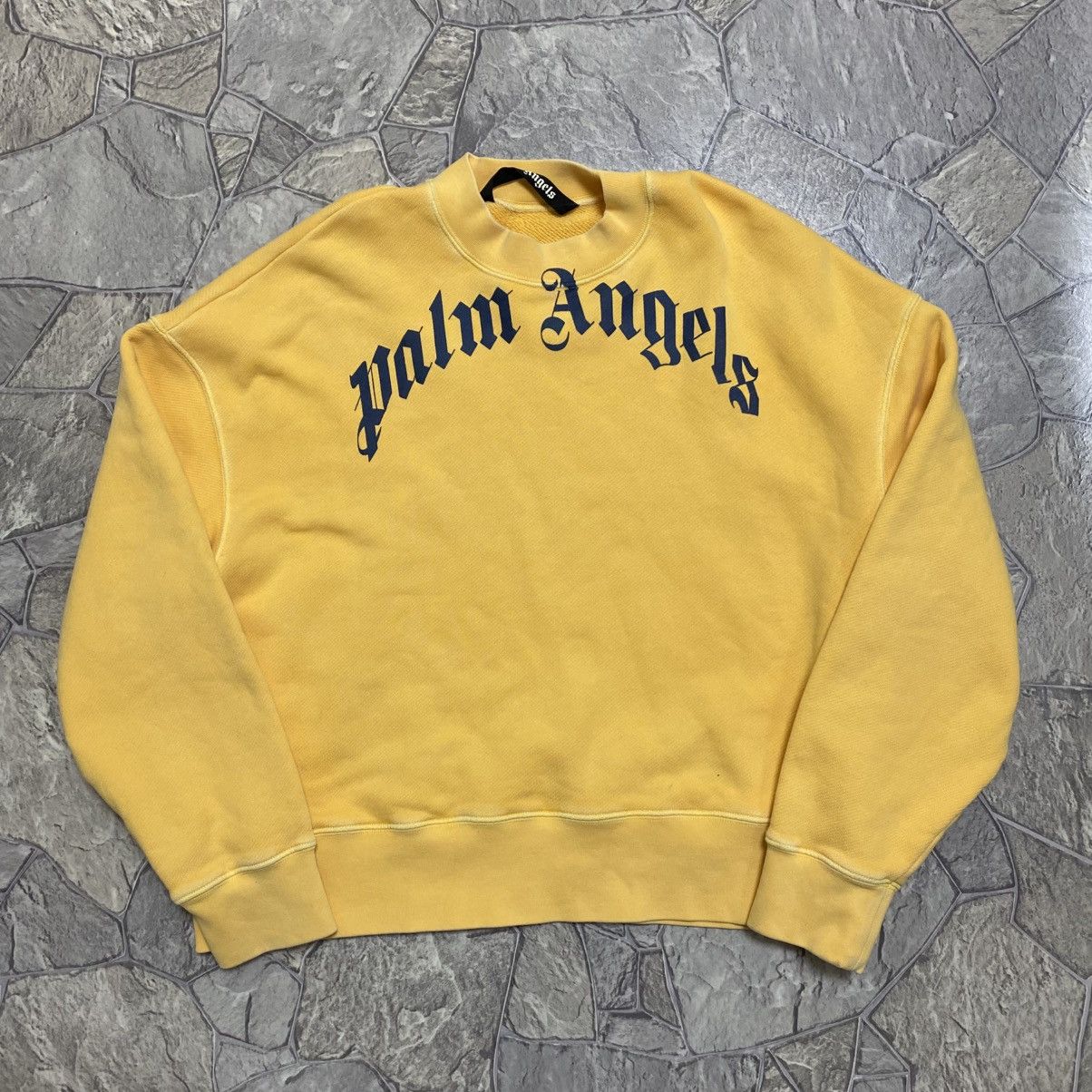 Palm Angels Palm Angels Sweatshirt Big logo Yellow Size US S / EU 44-46 / 1 - 1 Thumbnail