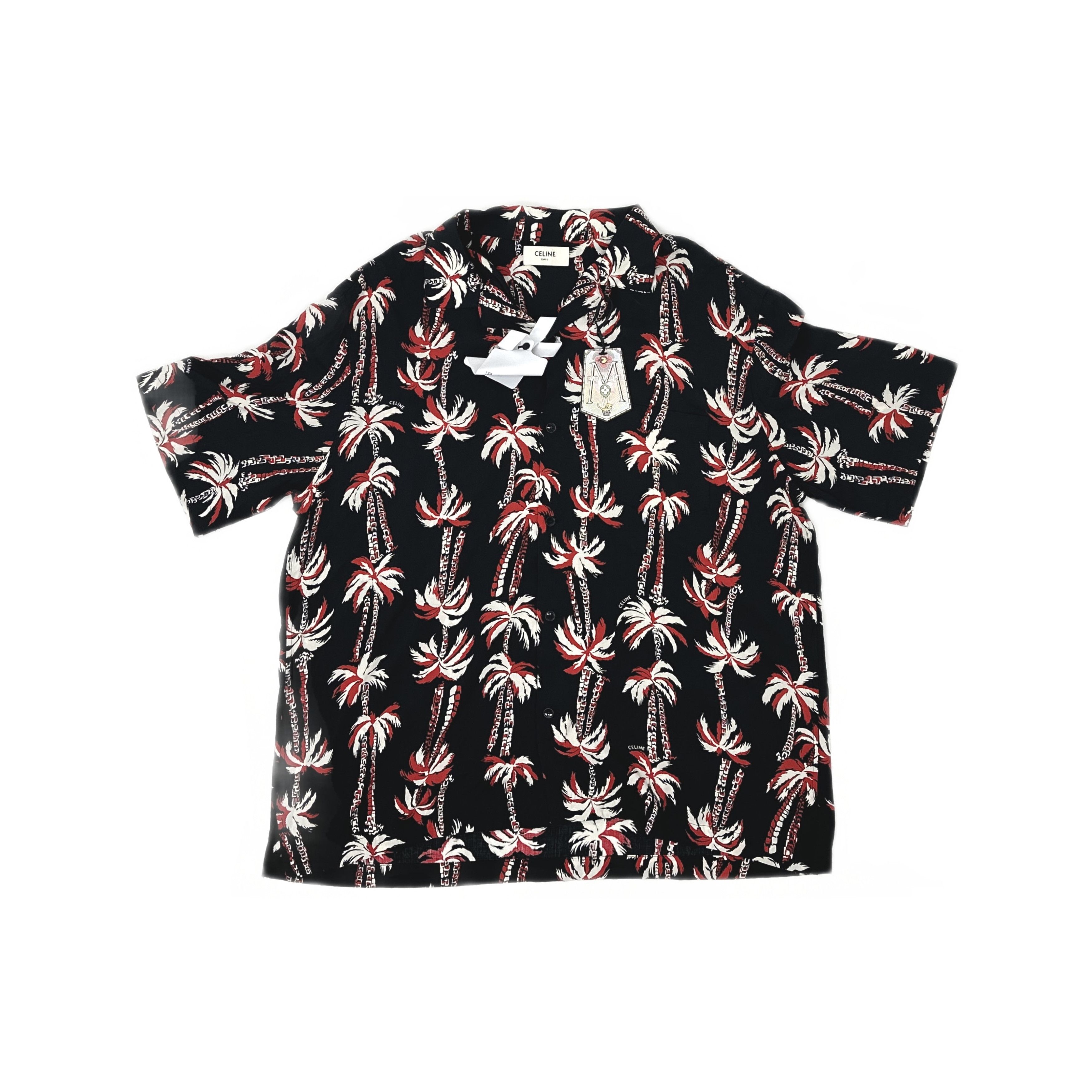 Celine Celine Palm Tree Print Button Up Shirt Size L Size US L / EU 52-54 / 3 - 1 Thumbnail