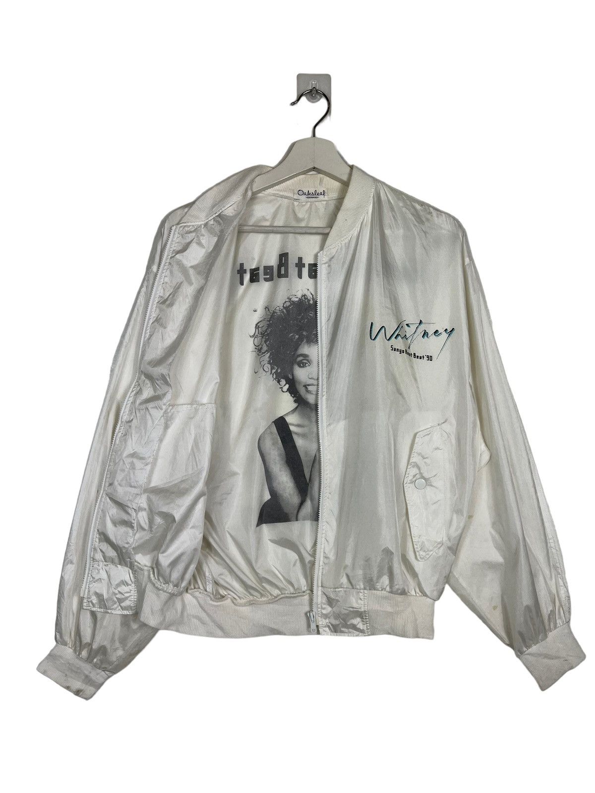 Band Tees 🔥 VINTAGE 1990 WHITNEY SANYO HEAT BEAT TOUR STAFF JACKET Size US M / EU 48-50 / 2 - 9 Thumbnail