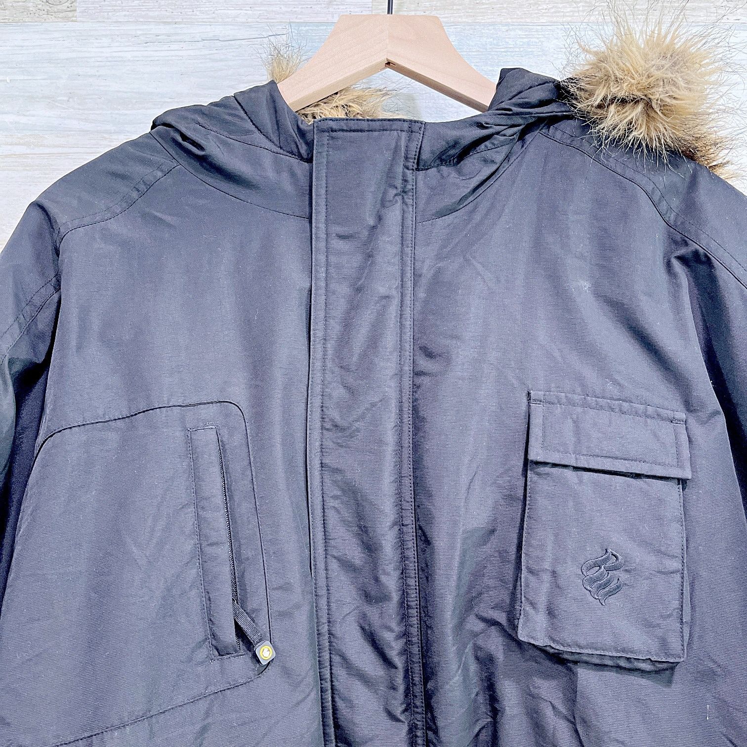 Rocawear × Vintage Rocawear Vintage 90s Y2K Nylon Parka Jacket Black Mens 2XL Size US XXL / EU 58 / 5 - 2 Thumbnail