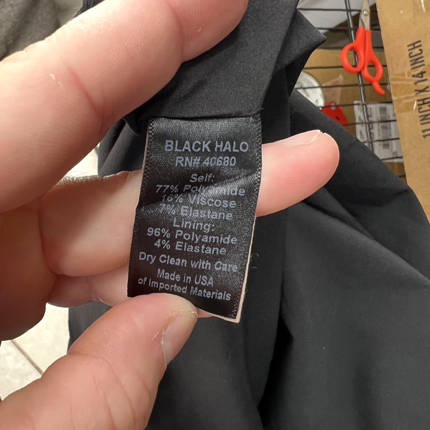 Black Halo VINTAGE Black Halo Eve Dress Womens 8 Black Ruched Side Slit Maxi Gown Style 3009900 Size M / US 6-8 / IT 42-44 - 6 Thumbnail