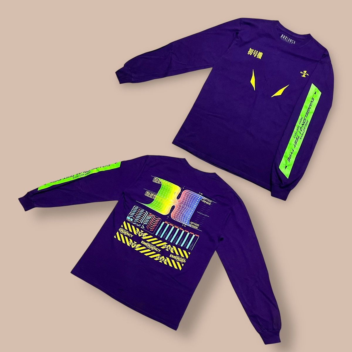 Anime BoxLunch Exclusive X Neon Genesis Evangelion Eva L/S Tee Size US M / EU 48-50 / 2 - 1 Thumbnail