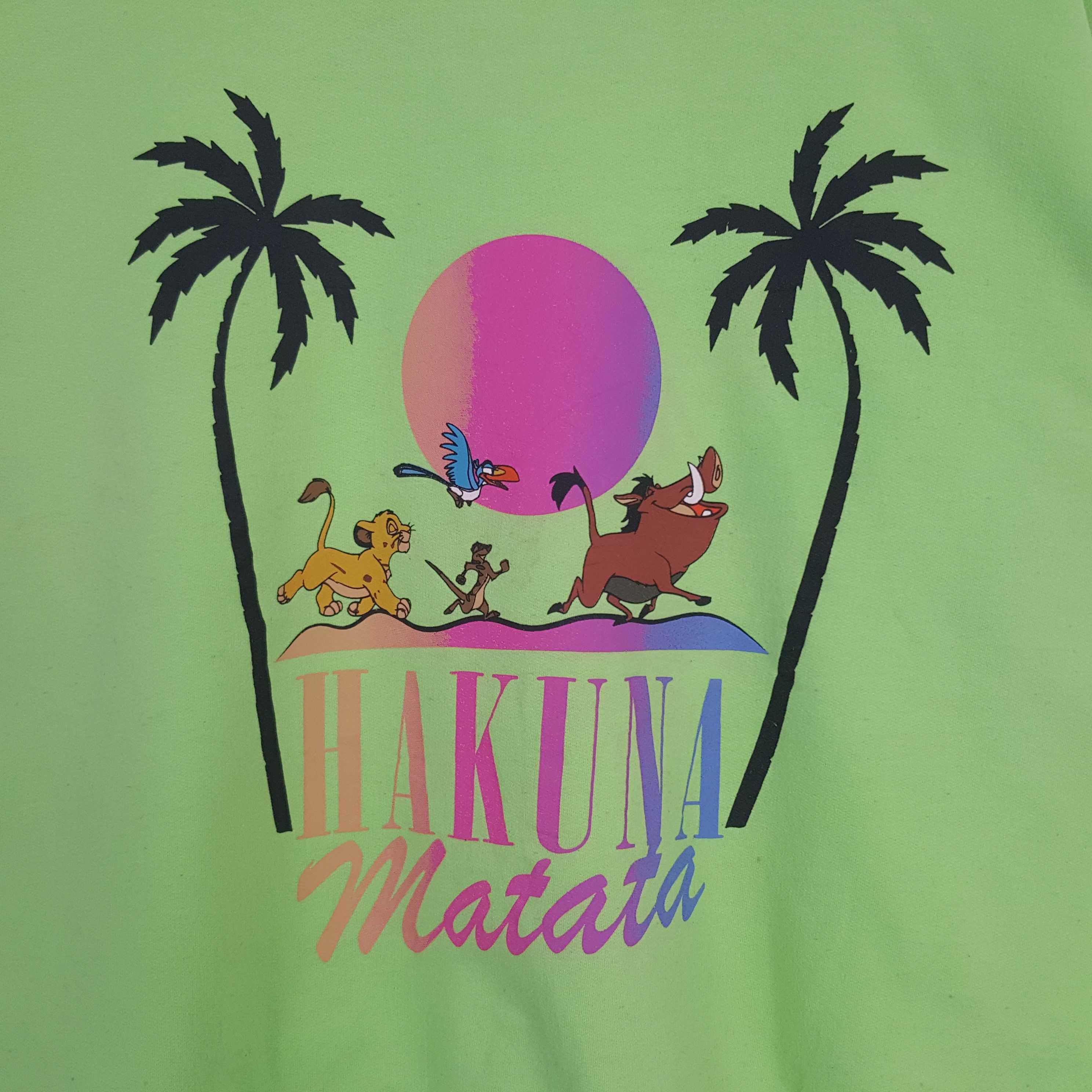 Cartoon Network × Disney × Vintage Vintage Hakuna Matata Disney Movie Promo Sweatshirt Size US L / EU 52-54 / 3 - 2 Thumbnail