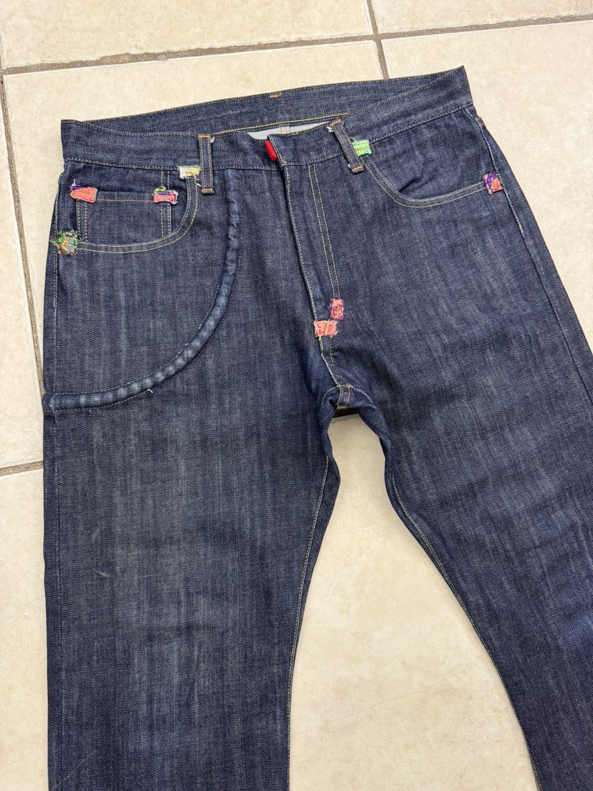 Designer × Japanese Brand × NADA Rebirth To Tabura Rasa Wallet Chain Japanese Denim Size 3 Size US 34 / EU 50 - 2 Thumbnail