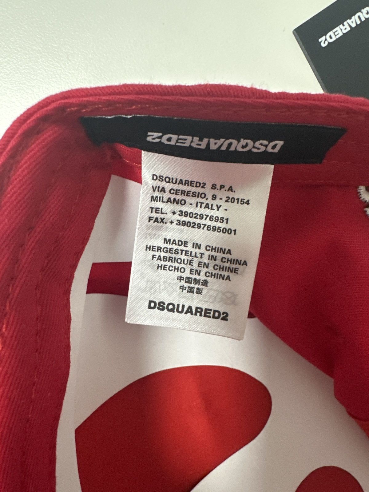 Dsquared2 Dsquared2 Red Logo Baseball Cap Size ONE SIZE - 12 Thumbnail