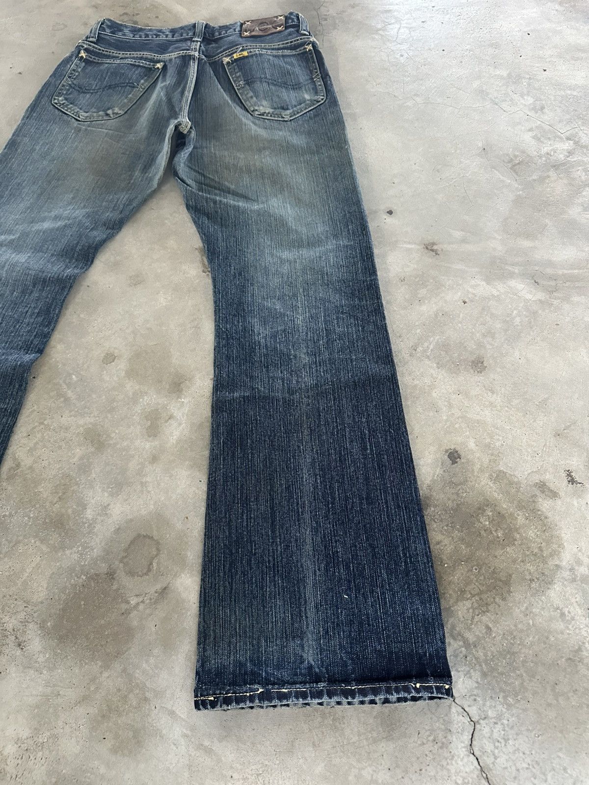 If Six Was Nine Flare Jeans Lee Riders Bootcut Denim Jeans Size US 31 - 16 Thumbnail