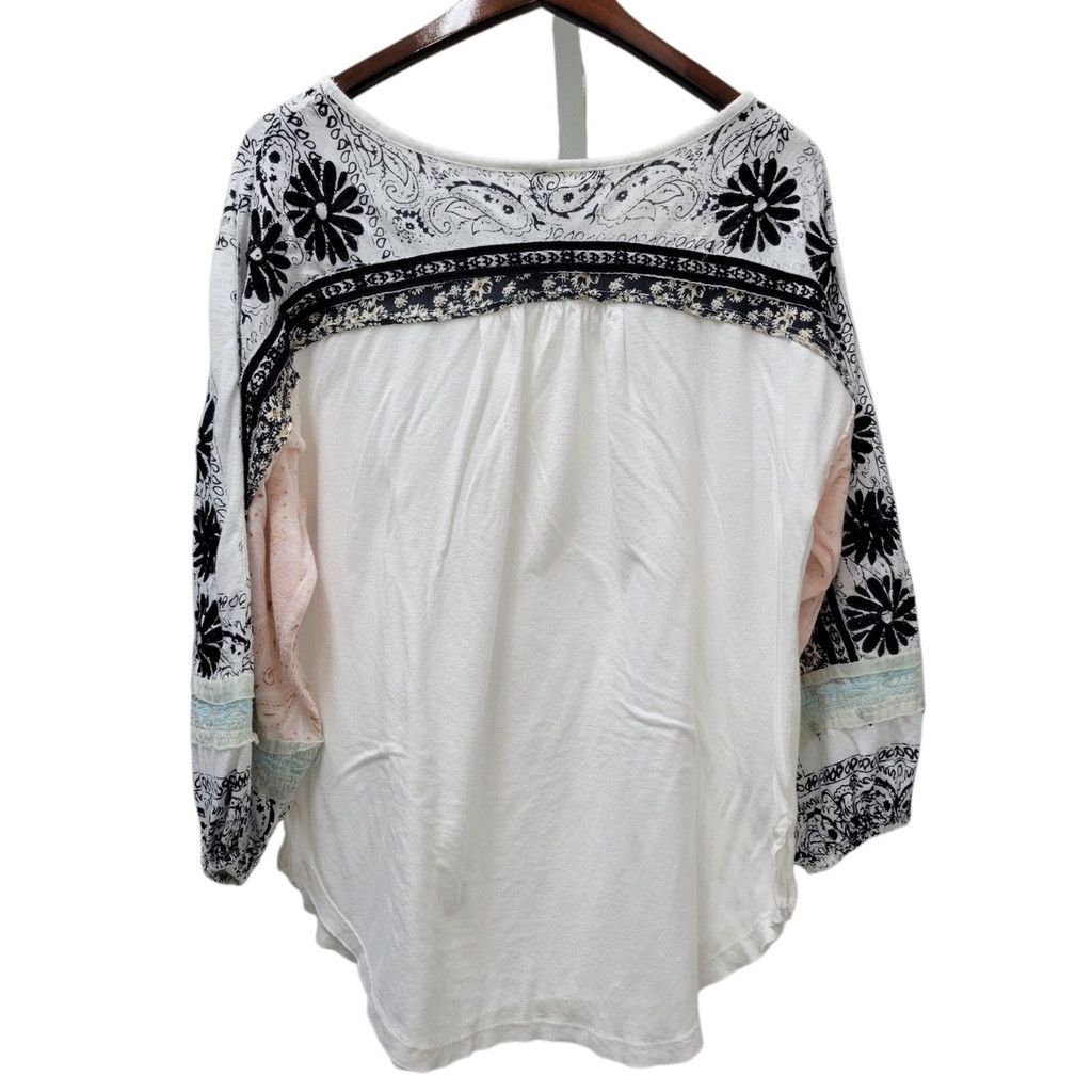 Free People Free People Women's Tripoli Top Blouse Blush Combo Size XS Size XS / US 0-2 / IT 36-38 - 6 Thumbnail