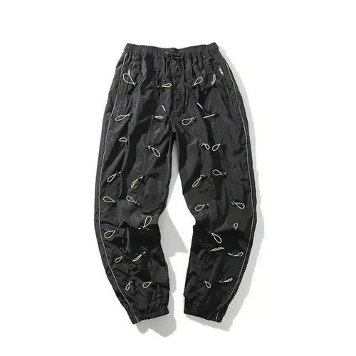 Jean Bungee Cord Black Pants Sweatpants Joggers Size US 32 / EU 48 - 1 Thumbnail