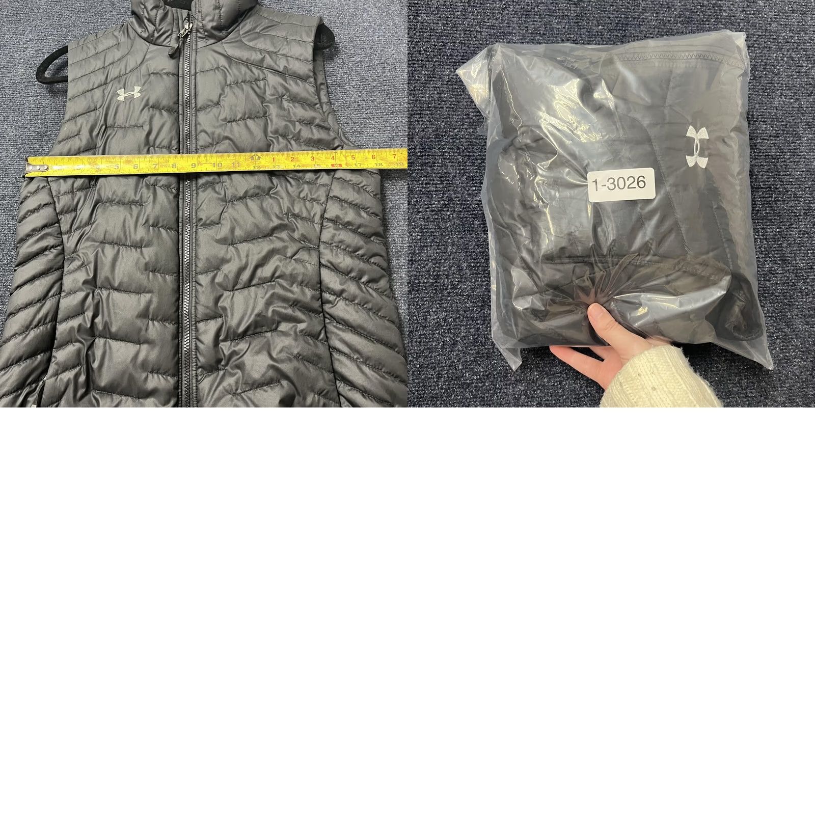 Under Armour Under Armour ColdGear Vest Mens Small Gray Quilted Insulated Full Zip Puffer Vest Size US S / EU 44-46 / 1 - 8 Thumbnail