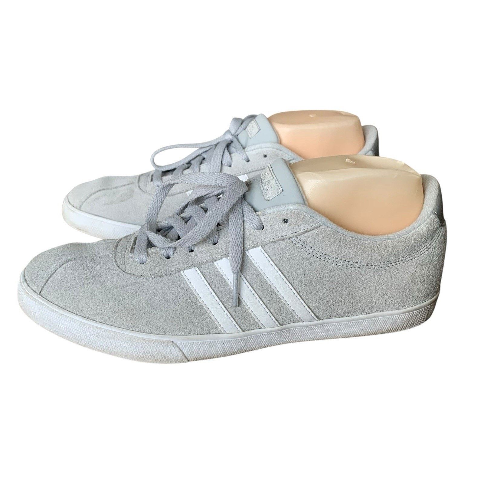 Adidas Adidas VL Court 3.0 Mens Suede Sneakers Shoes Low Top Gray Size US 11 / EU 44 - 9 Thumbnail