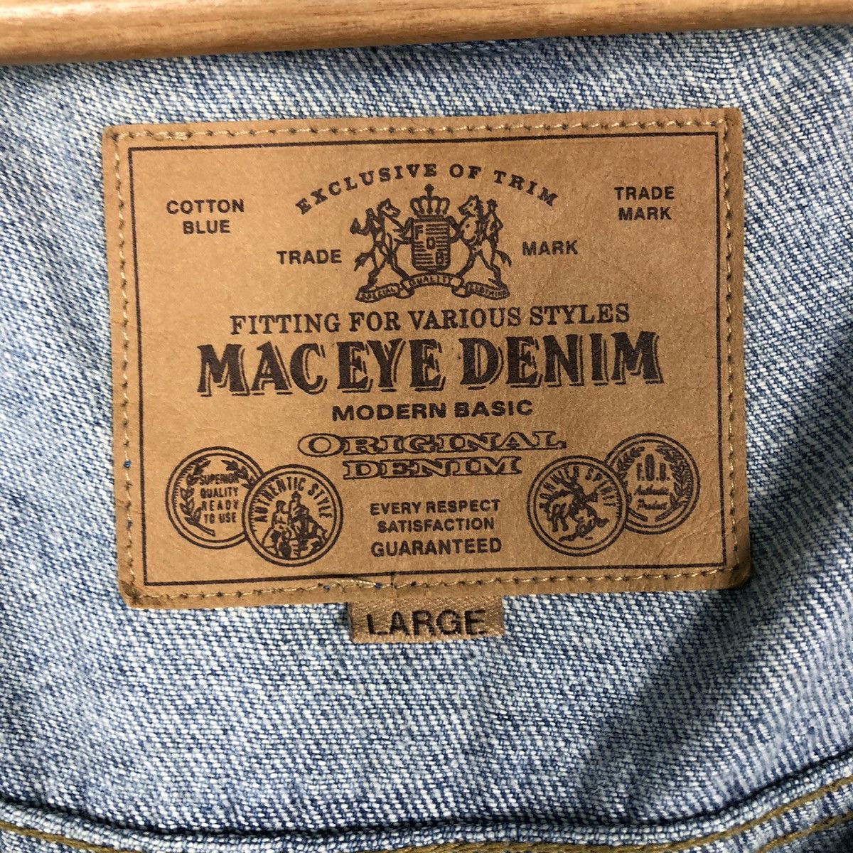 Japanese Brand 🔥Vintage Mac Eye Denim Trucker Biker Jacket Toyo Enterprise Size US L / EU 52-54 / 3 - 17 Thumbnail