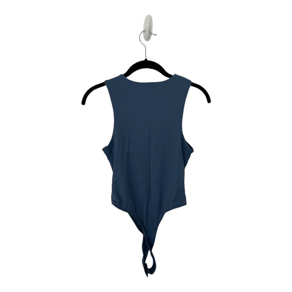 Shein SHEIN Blue Sleeveless Bodysuit Size S Stretch Scoop Neck One Size S / US 4 / IT 40 - 2 Thumbnail