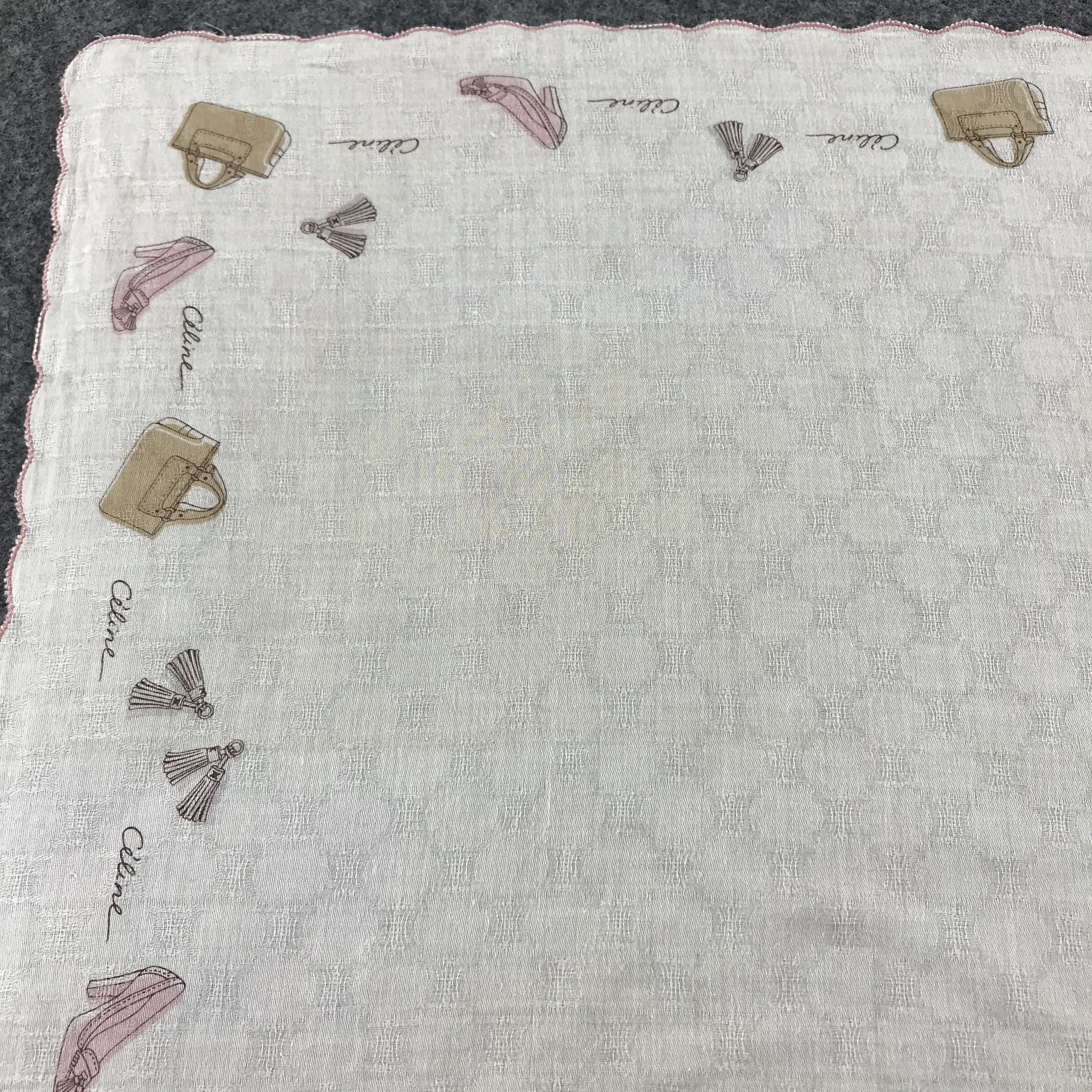 Celine Celine Luxury Handkerchief Neckerchief Bandana H217 Size ONE SIZE - 7 Thumbnail
