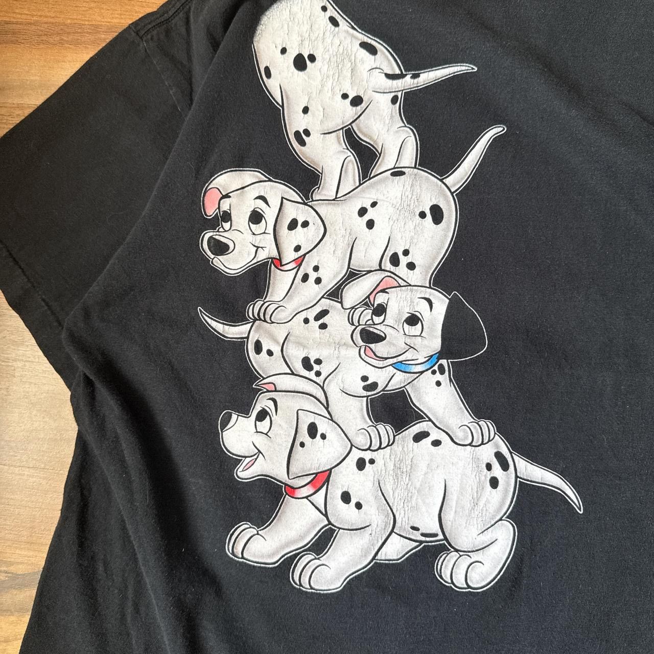 Disney Vtg 90s Disney 101 Dalmaitions Black Tee One Size Mens Large Size US L / EU 52-54 / 3 - 6 Thumbnail