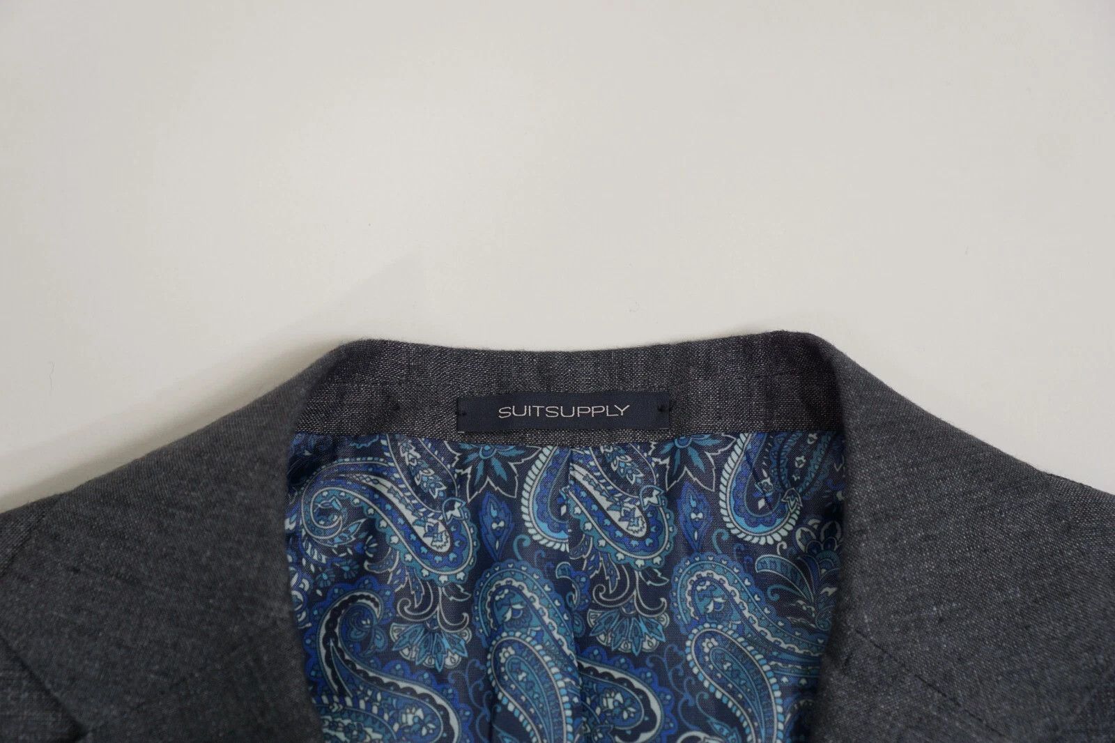 Suitsupply Men Suitsupply Blazer 100% Wool Grey Angelico Size 23 US36S Size 36S - 3 Thumbnail