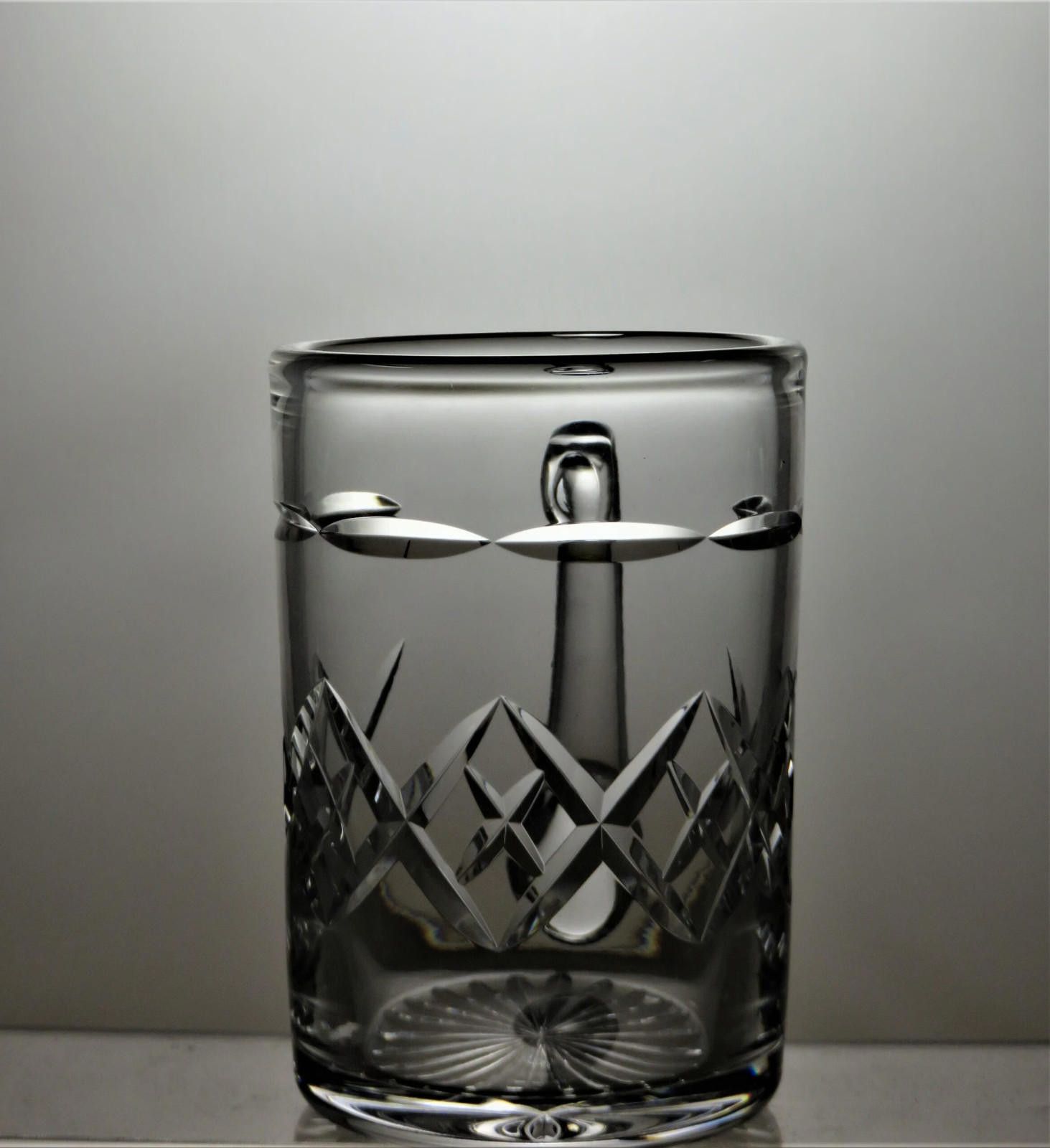Tudor Tudor Crystal Cut Glass Beer Mug Tankard 4 1/4" Size ONE SIZE - 2 Thumbnail