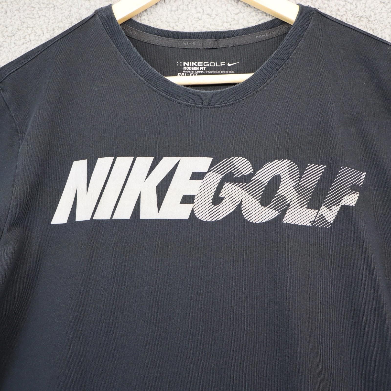 Nike Mens medium shirt Nike Dri-Fit Black Short Sleeve Modern Fit Size US M / EU 48-50 / 2 - 1 Thumbnail