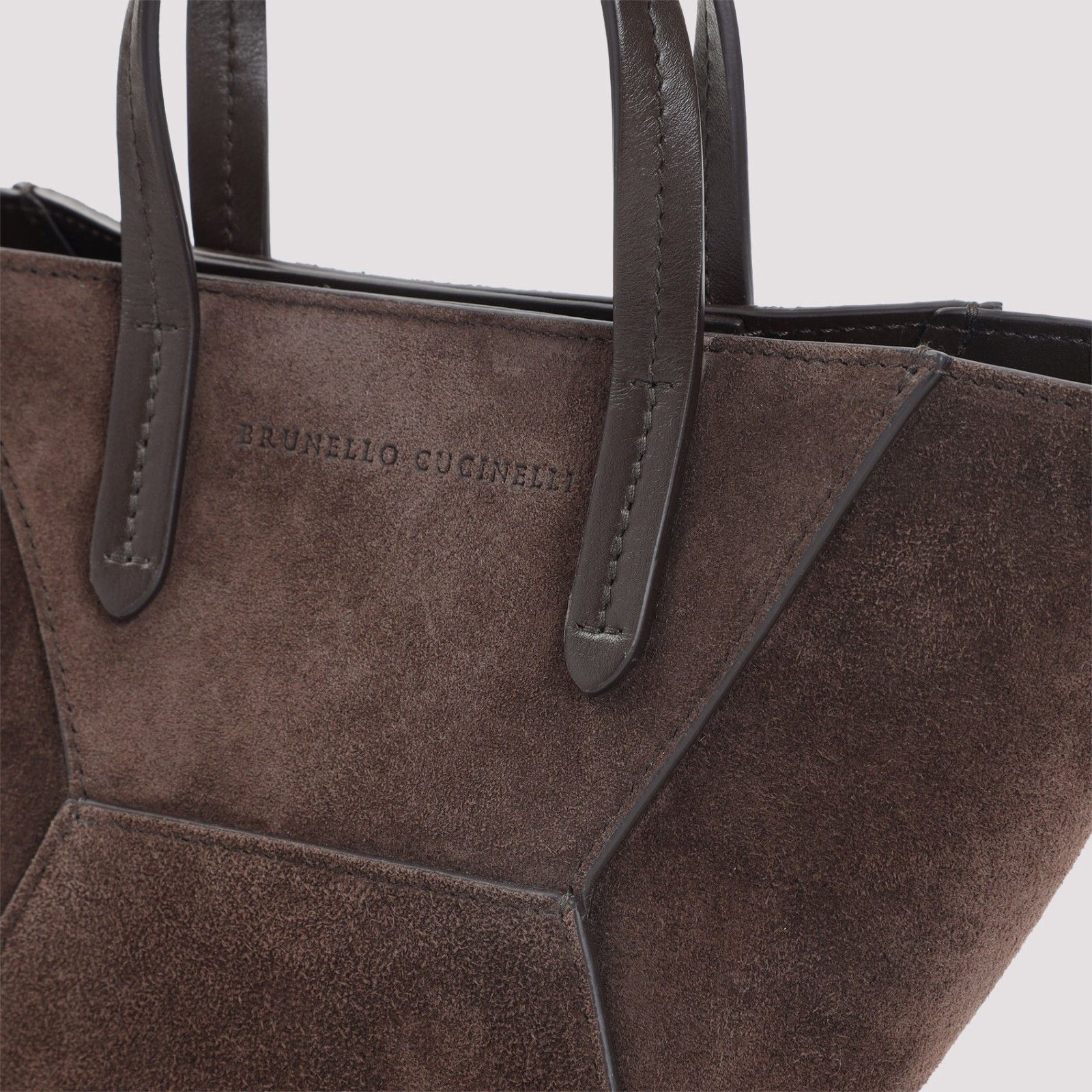Brunello Cucinelli BRUNELLO CUCINELLI BC Duo Mini Espresso Tote Bag New & Authe Size ONE SIZE - 2 Thumbnail