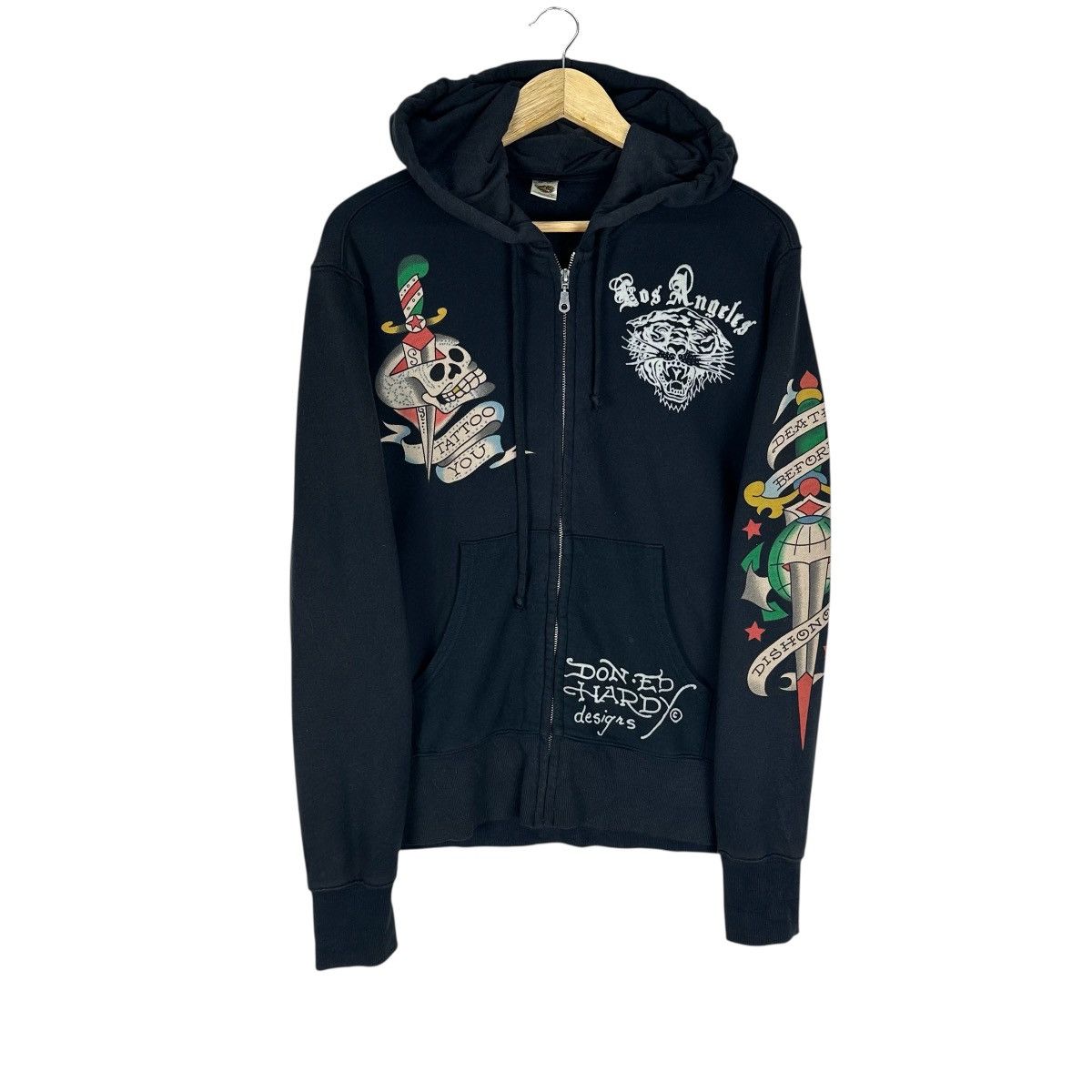 Ed Hardy ED HARDY LOS ANGELES HOODIE SWEATSHIRT Size US S / EU 44-46 / 1 - 1 Thumbnail