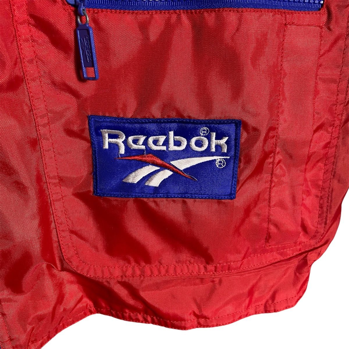 Reebok × Vintage Vintage 90s Reebok Embroidery Logo Pockets Nylon Hoodie Vest Size US L / EU 52-54 / 3 - 3 Thumbnail