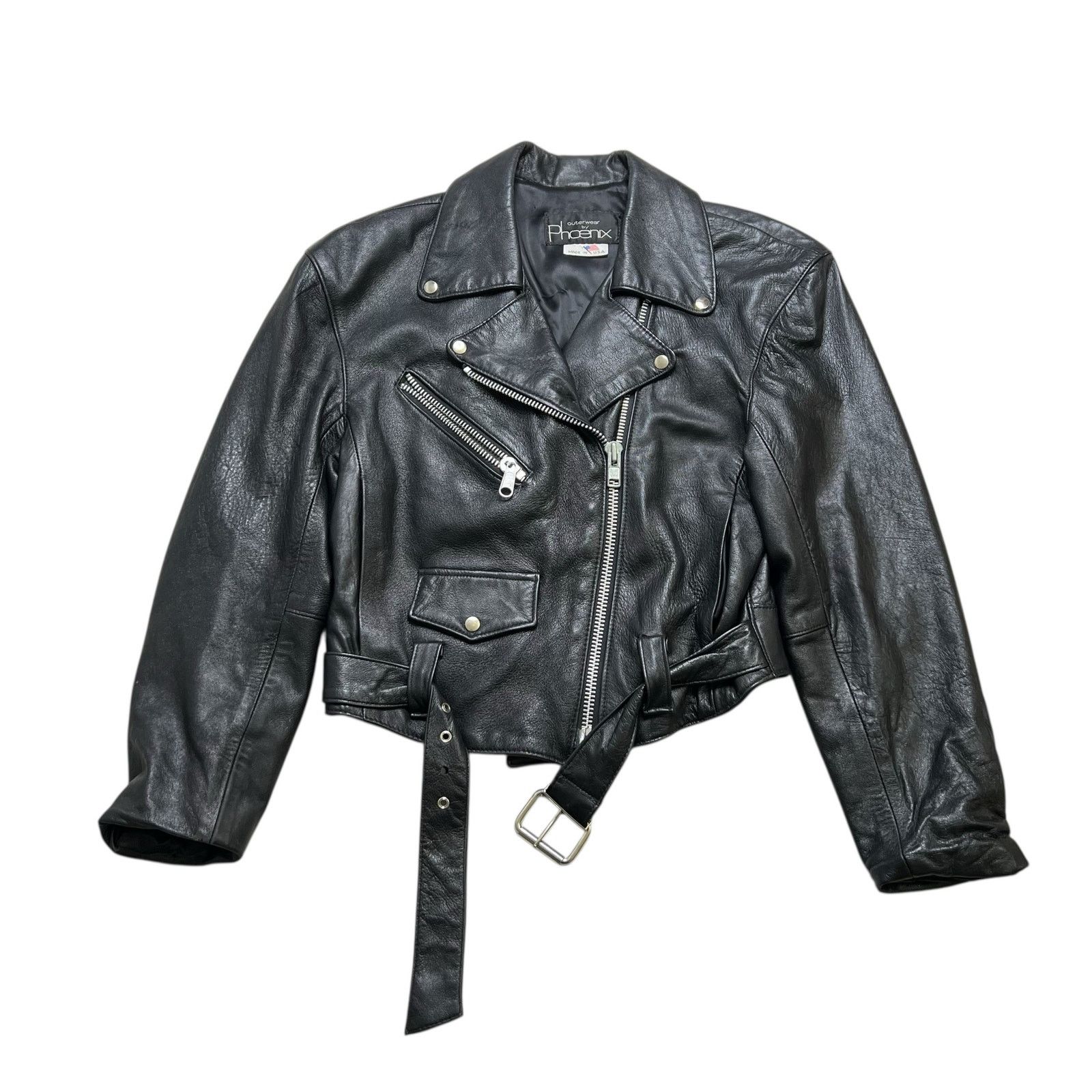 Vintage Vintage Outerwear by Phoenix Rose Heart Leather Jacket M Size M / US 6-8 / IT 42-44 - 15 Thumbnail