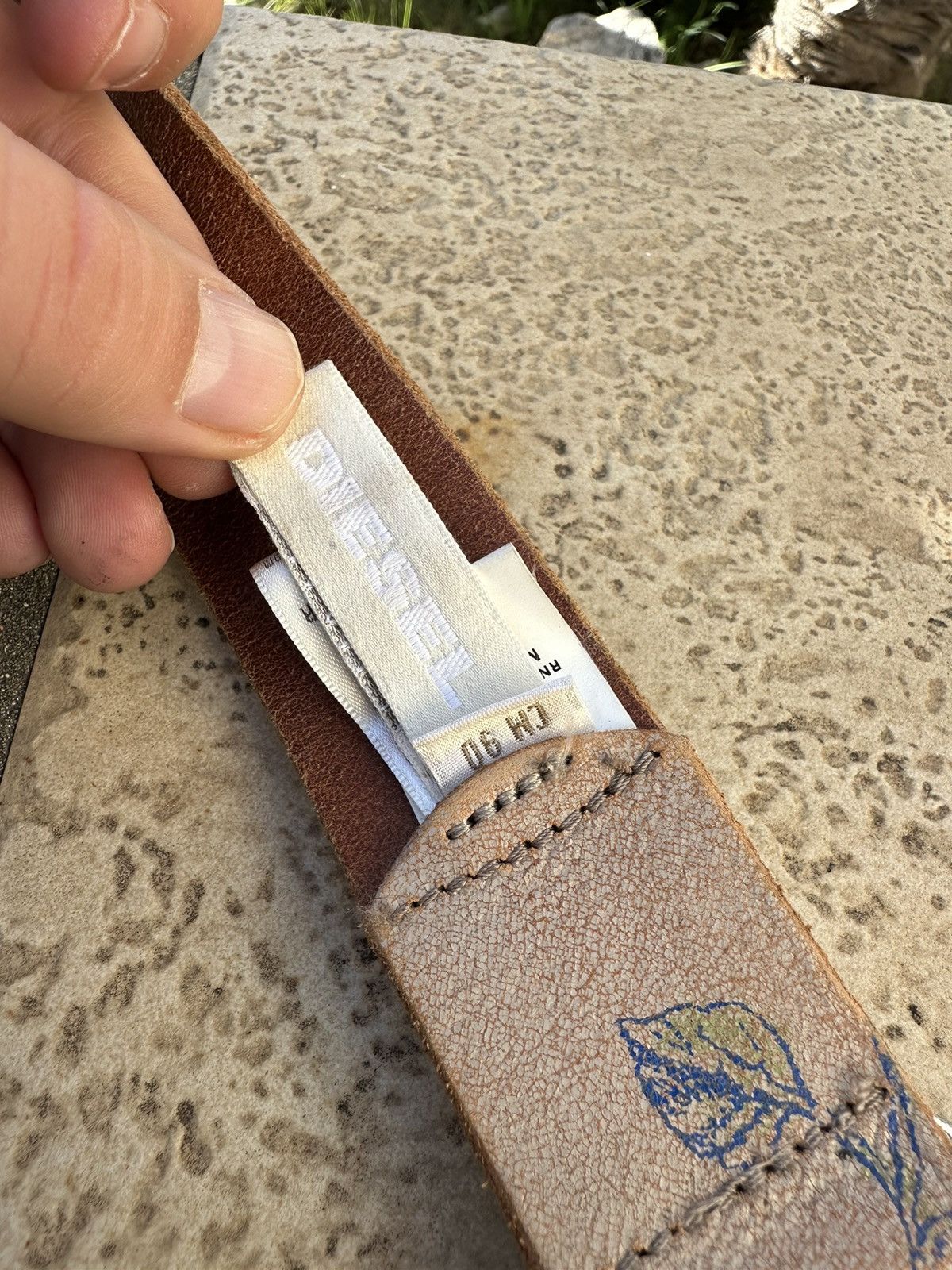 Diesel Diesel Leather Brown Belt Size ONE SIZE - 7 Thumbnail