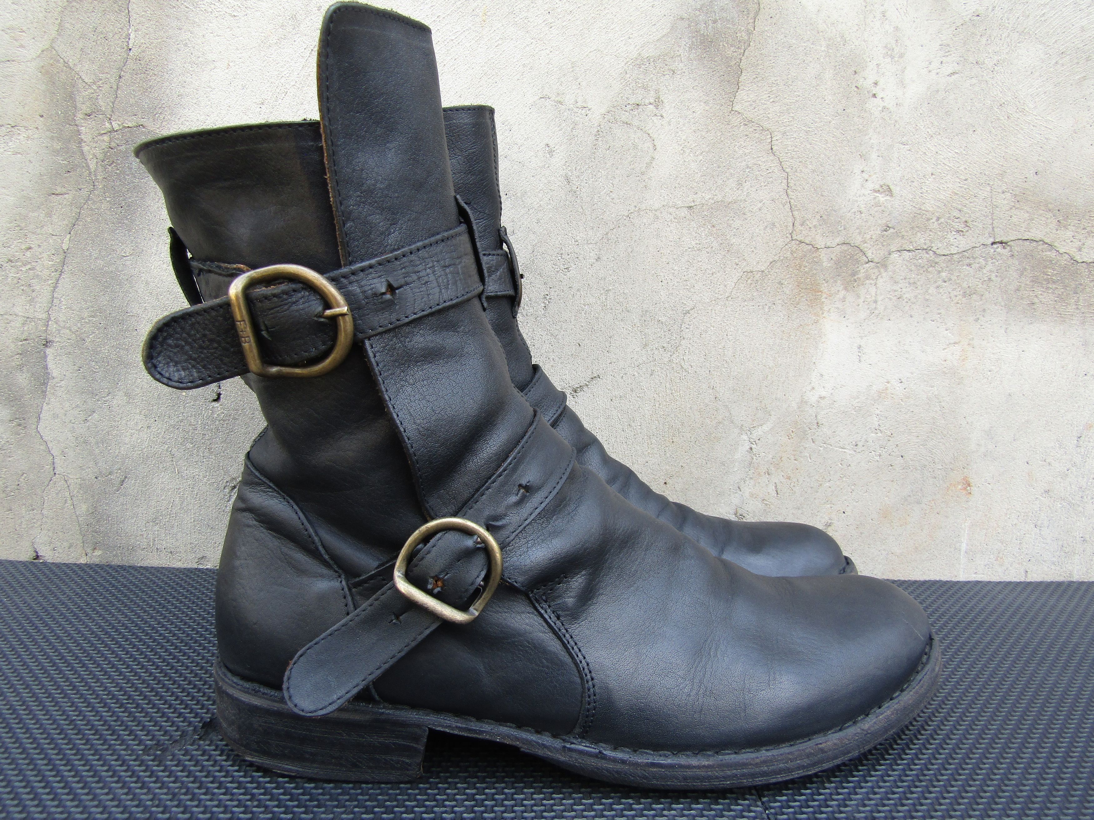 Fiorentini + Baker Fiorentini+Baker ETERNITY Leather Moto 2 Strap w Buckle Size US 11 / IT 41 - 4 Thumbnail