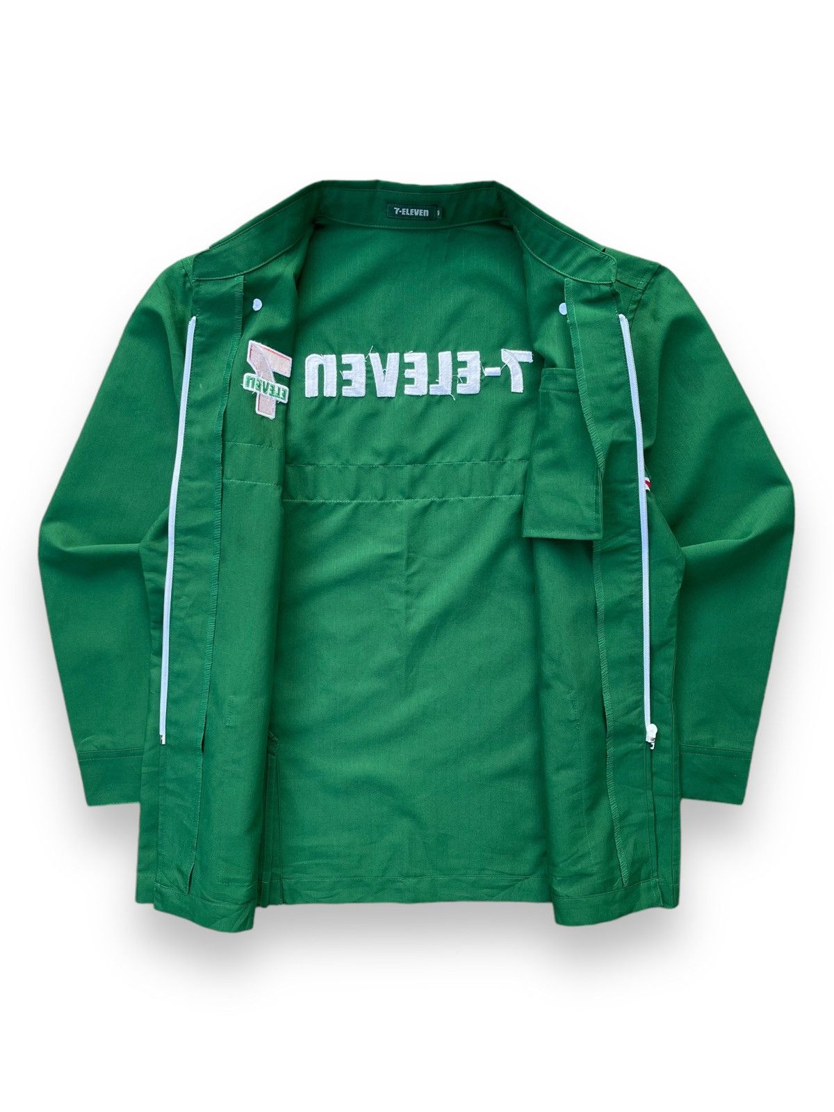 Japanese Brand × Vintage 🔥VINTAGE 7-ELEVEN UNIFORM SHIRT/JACKET ZIP UP Size US S / EU 44-46 / 1 - 4 Thumbnail