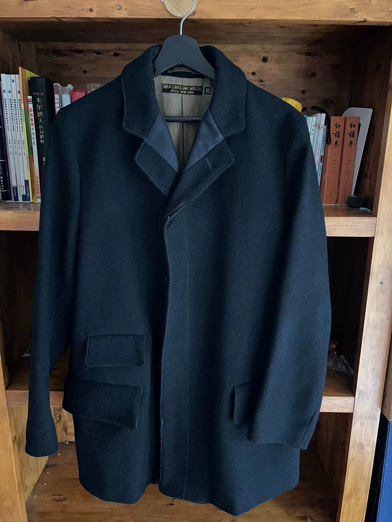 Freewheelers freewheelers Black wool coat 2504-Nextarrow Size US XXS / EU 40 - 4 Thumbnail