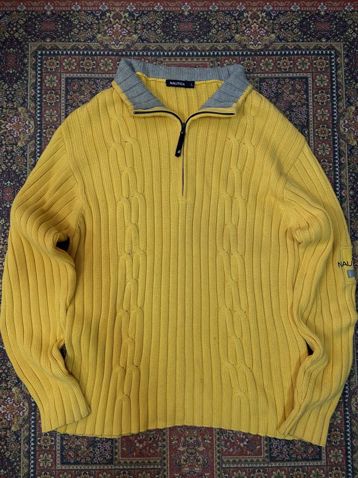 Nautica Nautica Knitted Half Zipper Size US L / EU 52-54 / 3 - 1 Thumbnail