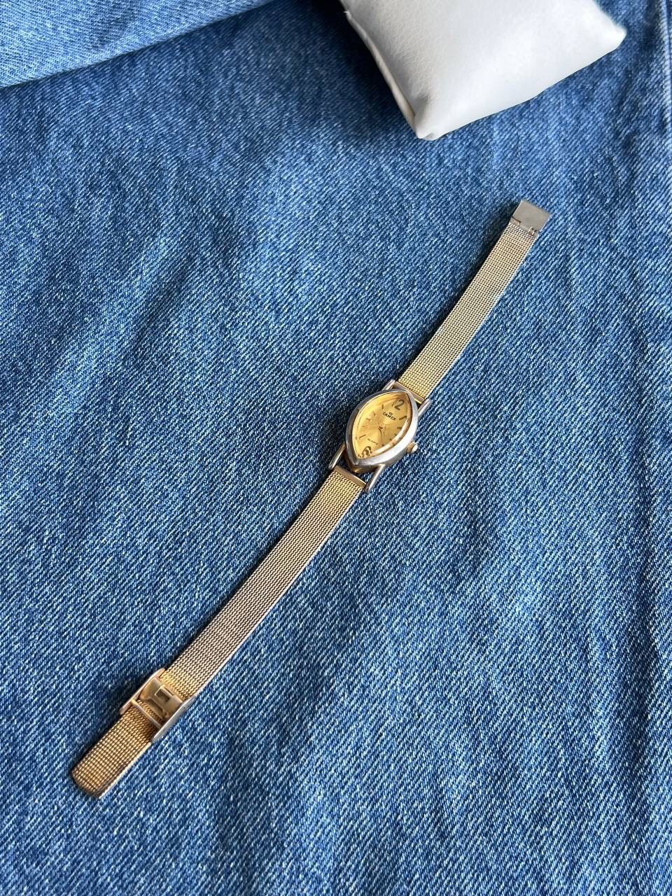 Japanese Brand × Vintage Vintage Japanese style futuristic Form Sharp Gold Watch Size ONE SIZE - 7 Thumbnail