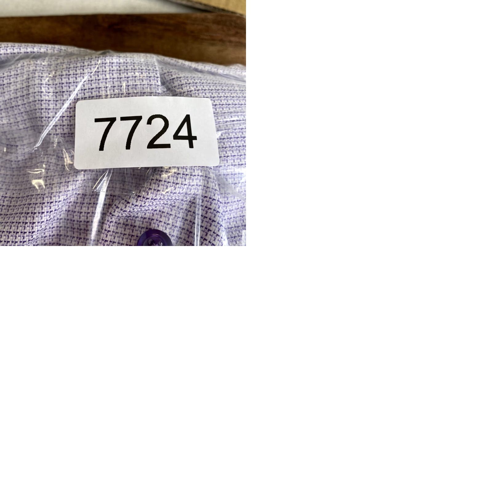 David Donahue David Donahue Dress Shirt Purple Houndstooth 16.5 36/37 Men’s Regular Fit Long Sleeve Button Cuff 100% Cotton Vintage? No Size 42R - 9 Thumbnail