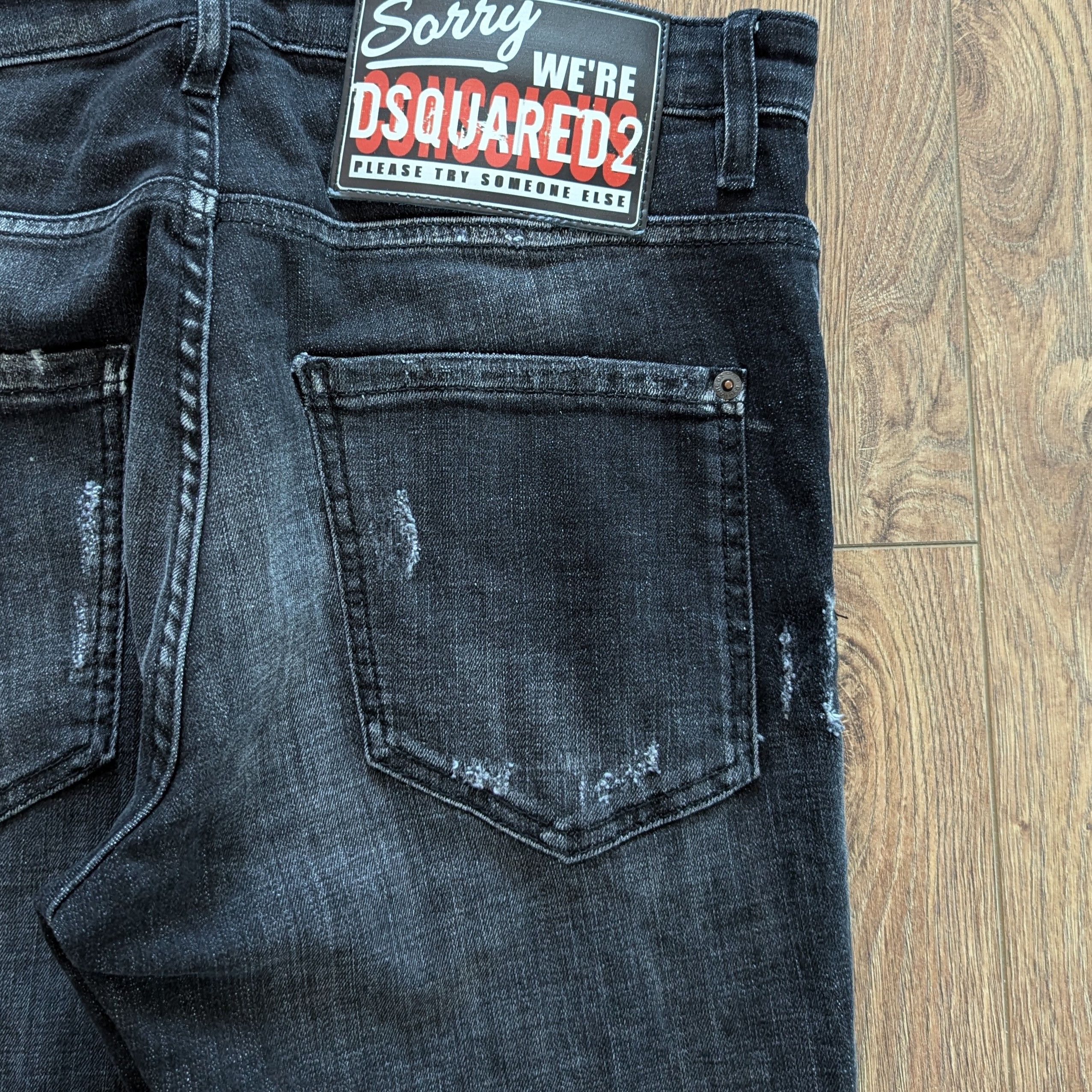 Dsquared2 Skater Jean 46 Black Made In Italy Luxury Brand - Bottoms