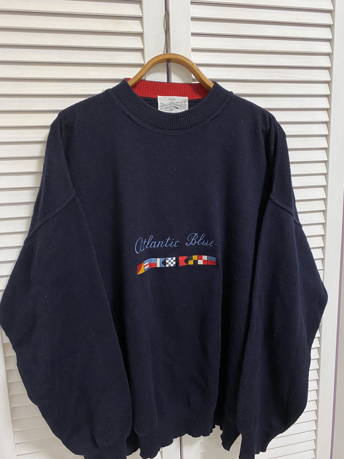 Other 🌚 Vintage Knit Sweater Rialto Style Fit Atlantic Blue Size US XL / EU 56 / 4 - 2 Thumbnail