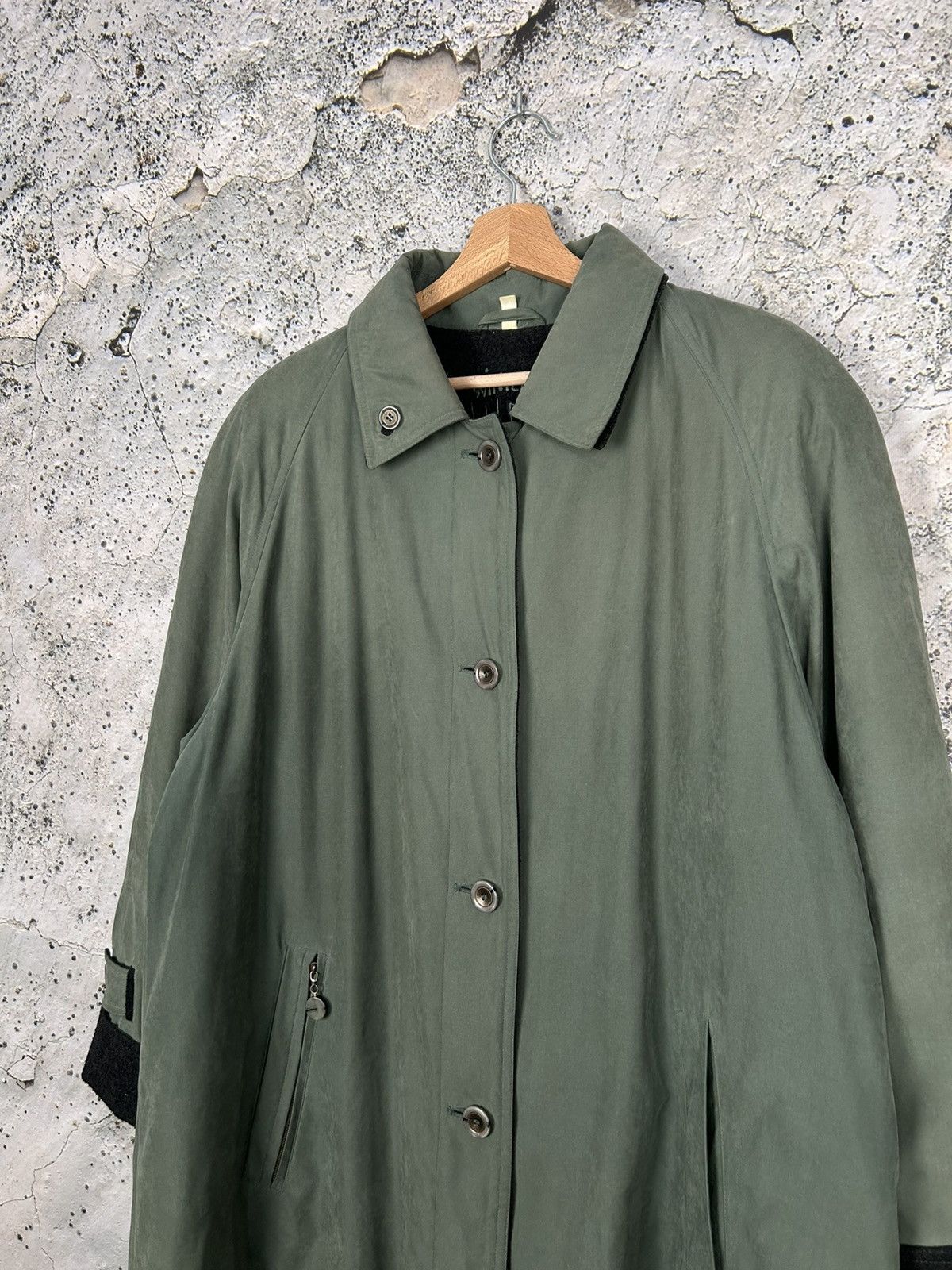 Vintage Vintage Green Coat Avant Garde Archive Japanese Designer Size US L / EU 52-54 / 3 - 3 Thumbnail