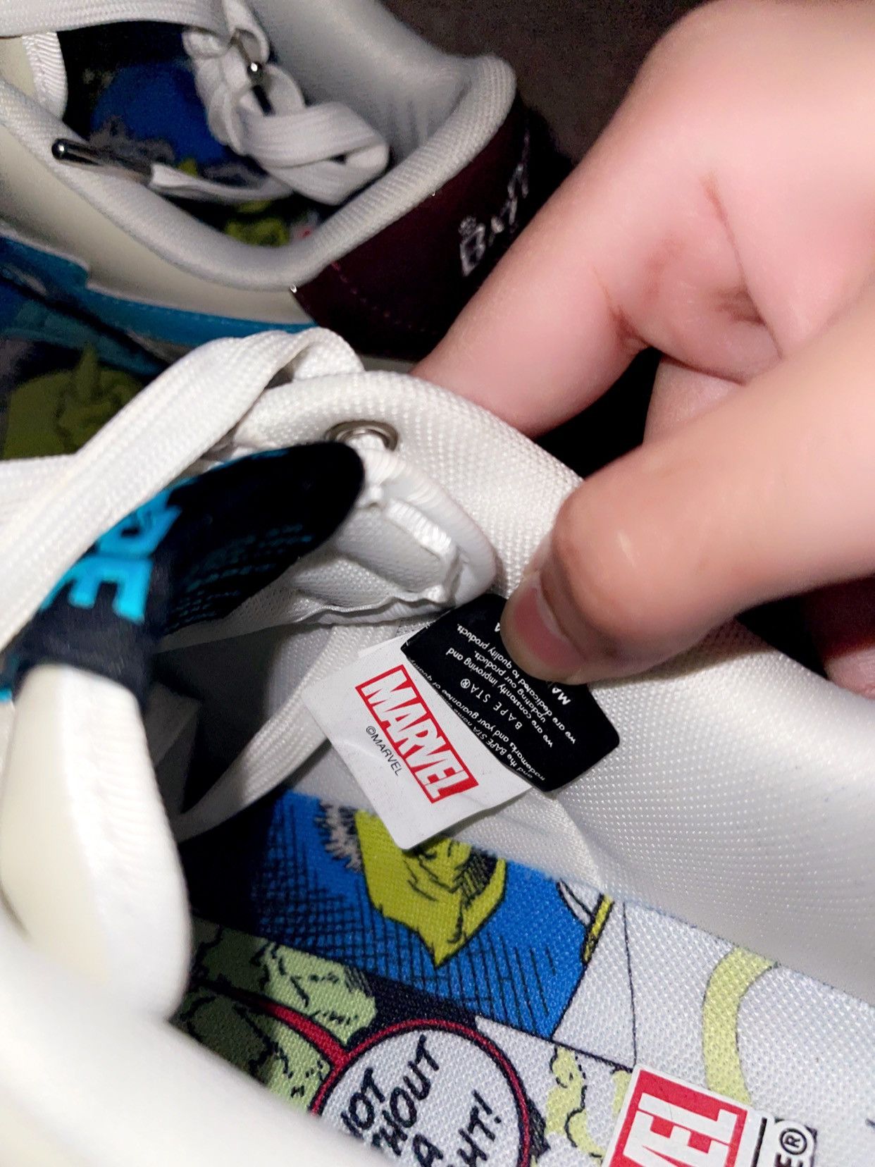 Bape × Marvel Comics Bape x Marvel Rocket Raccoon Bapesta Size US 9.5 / EU 42-43 - 13 Thumbnail