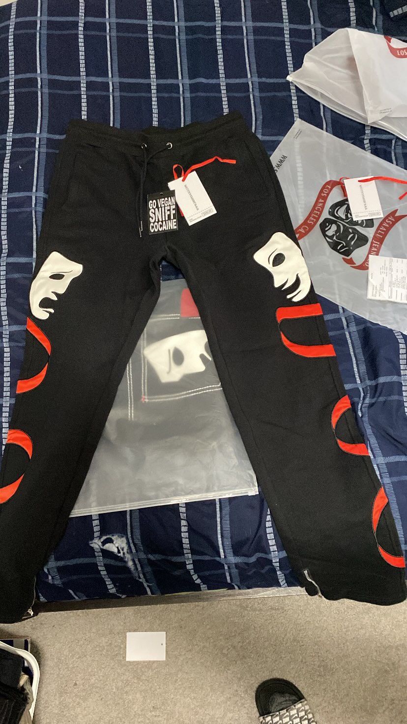 Asaali Asaali Laugh Now Cry Later Sweatpants Size US 36 / EU 52 - 3 Thumbnail