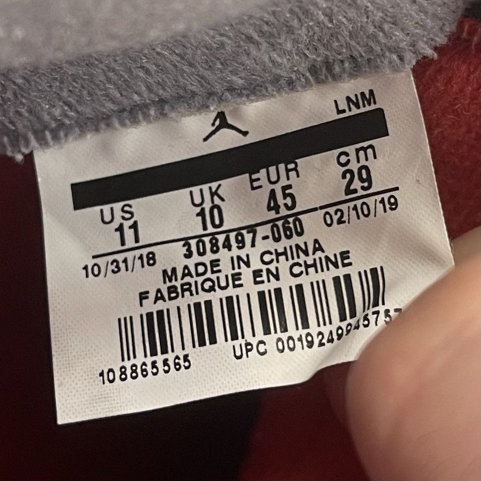 Jordan Brand Air Jordan 4 Retro OG 'Bred' 2019 - LIGHTLY WORN WITH OG BOX Size US 11 / EU 44 - 6 Thumbnail