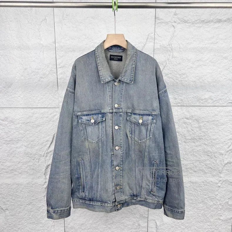 Balenciaga Blue Denim Jacket.