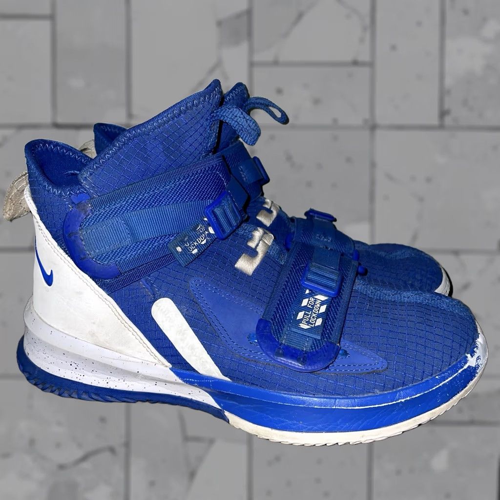 Nike Nike Lebron James High Top Basketball Athletic Shoes Blue Mens Size 6 Size US S / EU 44-46 / 1 - 1 Thumbnail